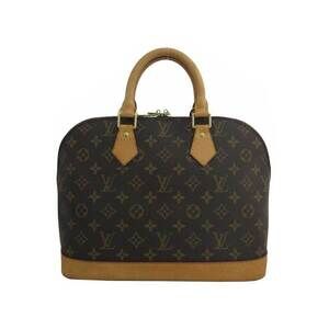 Louis Vuitton Alma Monogram Canvas Handbag Brown